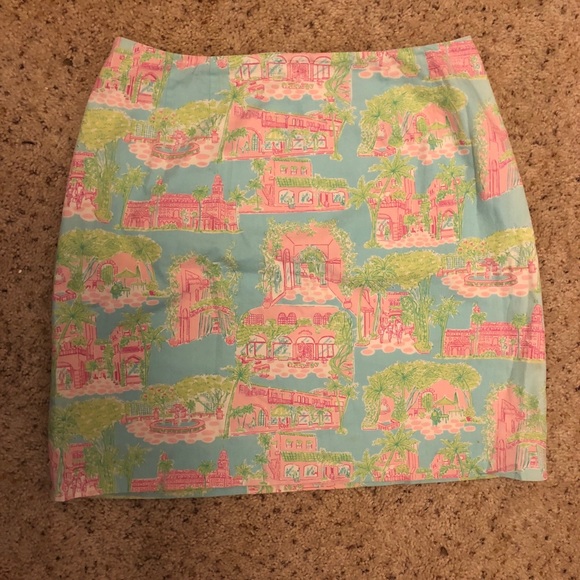 Lilly Pulitzer Palm Beach Toile Skirt - Picture 1 of 4